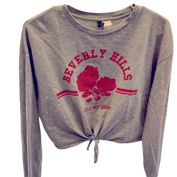 H & M - Divided Beverly Hills Sweatshirt - Beverly Hills stole my heart Size M - Picture 3 of 5
